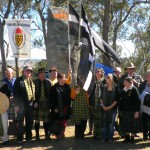 Cornish gather in front of the Cornish Stone, ready for the ceremony